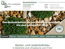 Tablet Screenshot of beier-landschaftsbau.de